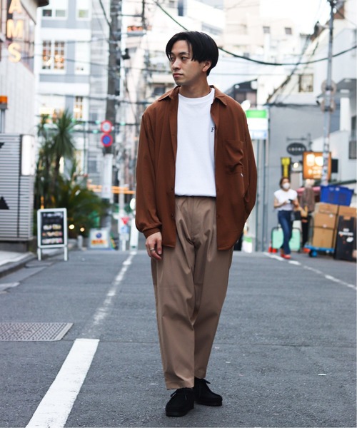 417 EDIFICE（フォーワンセブンエディフィス）の「【ユニセックス】【BIG SHIRTS / ビックシャツ】 レギュラーカラー SH（シャツ/ブラウス・メンズ・ピンク/ブラック/ブラウン/グリーン/ブルー・MEDIUM/LARGE/X-LARGE/SMALL）」の21枚目の写真