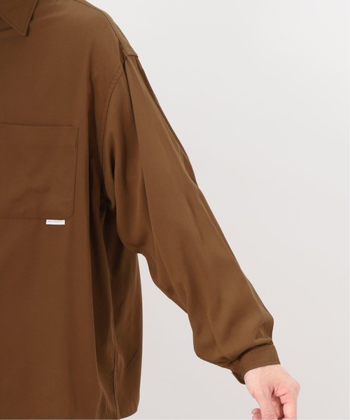 417 EDIFICE（フォーワンセブンエディフィス）の「【ユニセックス】【BIG SHIRTS / ビックシャツ】 レギュラーカラー SH（シャツ/ブラウス・メンズ・ピンク/ブラック/ブラウン/グリーン/ブルー・MEDIUM/LARGE/X-LARGE/SMALL）」の8枚目の写真