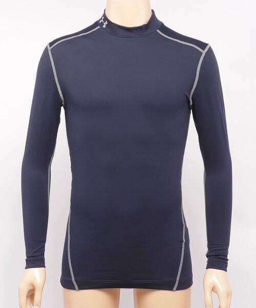 UNDER ARMOUR(アンダーアーマー)の「UAコールドギアアーマー モック(トレーニング/メンズ)(Tシャツ/カットソー・メンズ・ホワイト/ブラック/グレー/レッド/ロイヤルブルー/ダークネイビー/ブルー・SM/XL/LG/MD/XXL/4XL/3XL)」の6枚目の写真