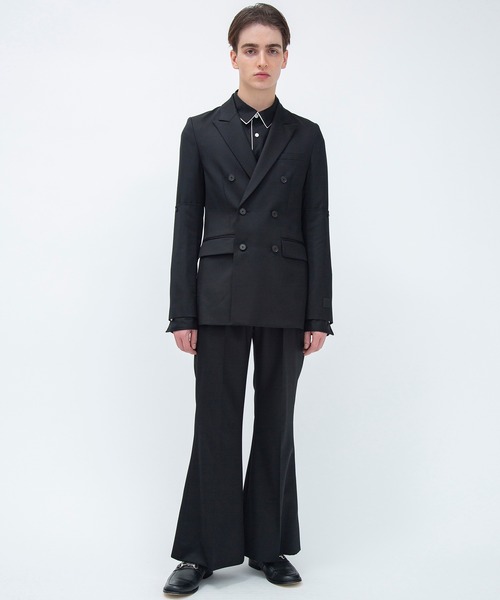 F（エフ）（エフ）の「【F】DOUBLE SLEEVE JACKET（テーラードジャケット・メンズ・ブラック・1/2）」の2枚目の写真