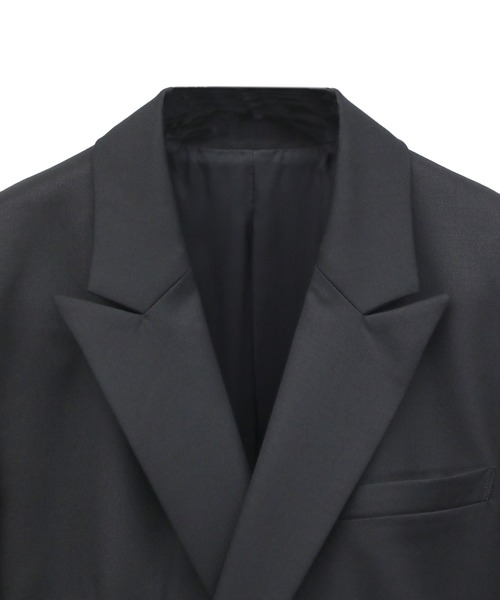 F（エフ）（エフ）の「【F】DOUBLE SLEEVE JACKET（テーラードジャケット・メンズ・ブラック・1/2）」の8枚目の写真