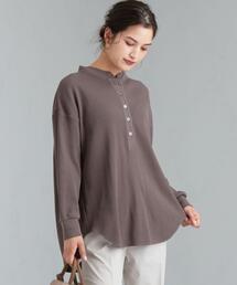 green label relaxing（グリーンレーベルリラクシング）の「[ Livelihood (ライブリフッド) ] SC ワッフル ヘンリー プルオーバー カットソー（Tシャツ/カットソー）」