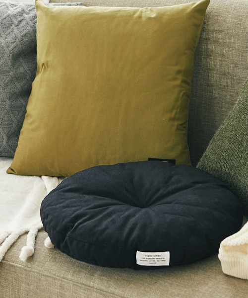 LAKOLE(ラコレ)の「コットンサークルシートクッション / LAKOLE(クッション/クッションカバー・レディース・ダークグレー/ベージュ/カーキ/ブラック・FREE)」の1枚目の写真