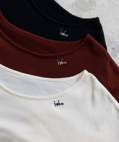 idem（イデム）の「idem every Knit（ニット/セーター・レディース・アイボリー/ブラック/ワインレッド・FREE）」の8枚目の写真