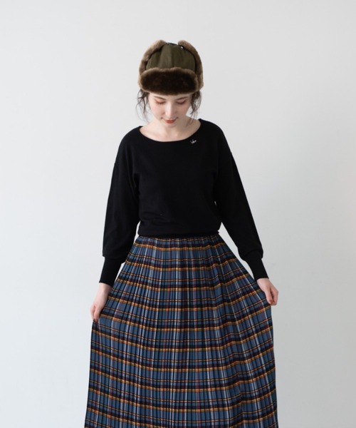 idem（イデム）の「idem every Knit（ニット/セーター・レディース・アイボリー/ブラック/ワインレッド・FREE）」の10枚目の写真