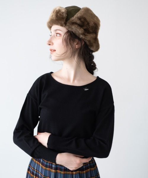 idem（イデム）の「idem every Knit（ニット/セーター・レディース・アイボリー/ブラック/ワインレッド・FREE）」の13枚目の写真