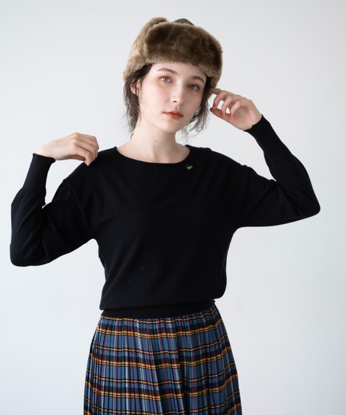 idem（イデム）の「idem every Knit（ニット/セーター・レディース・アイボリー/ブラック/ワインレッド・FREE）」の11枚目の写真