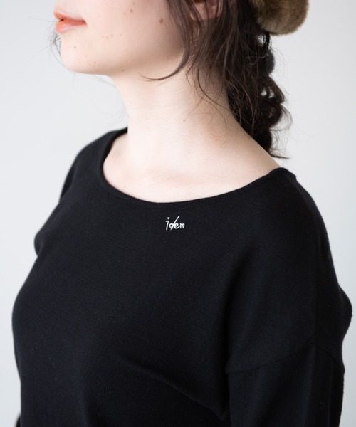 idem（イデム）の「idem every Knit（ニット/セーター・レディース・アイボリー/ブラック/ワインレッド・FREE）」の15枚目の写真