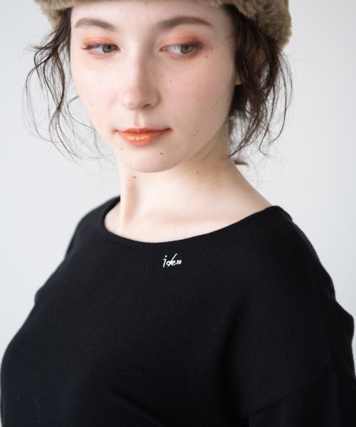 idem（イデム）の「idem every Knit（ニット/セーター・レディース・アイボリー/ブラック/ワインレッド・FREE）」の16枚目の写真