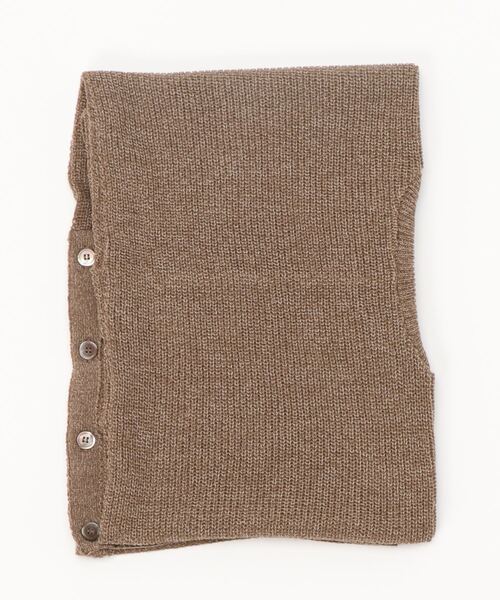 DouDou（ドゥドゥ）の「ニット2WAYポンチョストール（ストール/ショール・レディース・チャコールグレー/ブラウン/ベージュ・FREE）」の5枚目の写真
