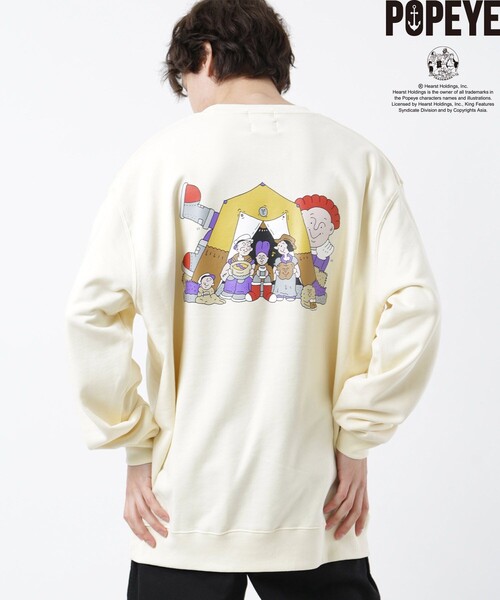 セール Popeye Redfish ポパイ レッドフィッシュ ビッグシルエットスウェットクルーネック スウェット Freak S Store フリークスストア のファッション通販 Zozotown