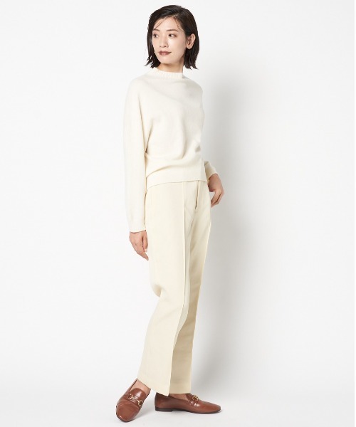 HELIOPOLE（エリオポール）の「アルデンツイルセミフレアパンツ（その他パンツ・レディース・ネイビー/クリーム/グリーン系その他・38/34）」の5枚目の写真