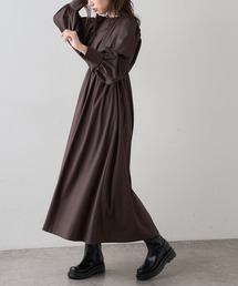 【大人ナチュ】前後2WAYボリュームスリーブワンピース