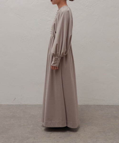 natural couture（ナチュラルクチュール）の「【大人ナチュ】前後2WAYボリュームスリーブワンピース（ワンピース・レディース・ベージュ/ブラウン/オフホワイト・FREE）」の17枚目の写真