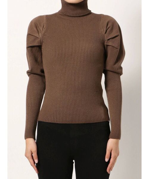 dazzlin（ダズリン）の「フロントタックタートルミットトップス（ニット/セーター・レディース・ブラック/ベージュ/ブラウン/グレー・FREE）」の17枚目の写真