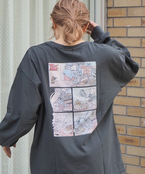tiptop(ティップトップ)の「2021SS TOM & JERRY ロンT(Tシャツ/カットソー・レディース・ブラック/オフホワイト/ホワイト系その他/ブラック系その他/ホワイト系その他2/ブラック系その他2・FREE)」の5枚目の写真