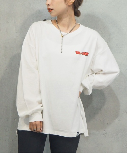 tiptop(ティップトップ)の「2021SS TOM & JERRY ロンT(Tシャツ/カットソー・レディース・ブラック/オフホワイト/ホワイト系その他/ブラック系その他/ホワイト系その他2/ブラック系その他2・FREE)」の13枚目の写真