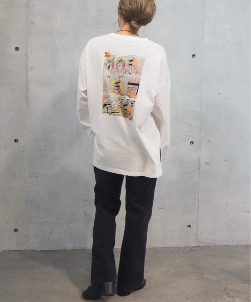 tiptop(ティップトップ)の「2021SS TOM & JERRY ロンT(Tシャツ/カットソー・レディース・ブラック/オフホワイト/ホワイト系その他/ブラック系その他/ホワイト系その他2/ブラック系その他2・FREE)」の10枚目の写真