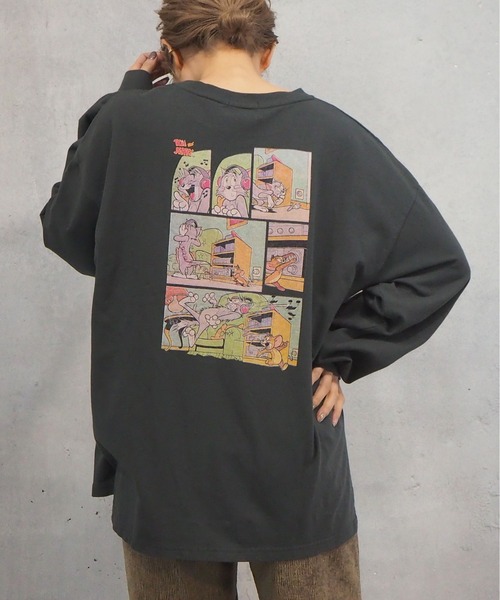 tiptop(ティップトップ)の「2021SS TOM & JERRY ロンT(Tシャツ/カットソー・レディース・ブラック/オフホワイト/ホワイト系その他/ブラック系その他/ホワイト系その他2/ブラック系その他2・FREE)」の8枚目の写真