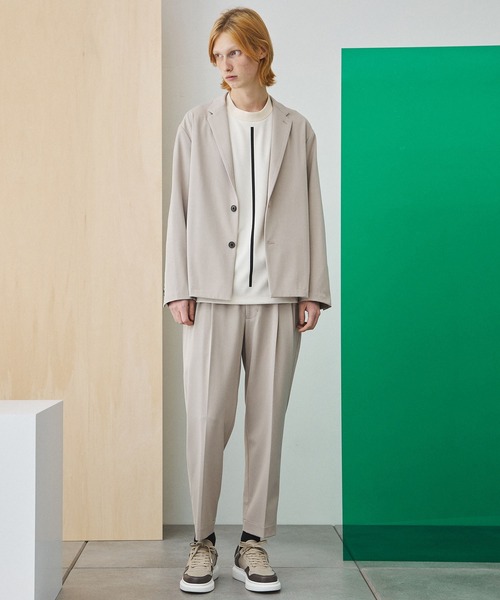 UNITED TOKYO（ユナイテッドトウキョウ）の「オーバーサイズラインプリントT（Tシャツ/カットソー・メンズ・オフホワイト/ブラック・FREE/0）」の4枚目の写真