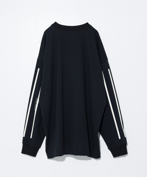 UNITED TOKYO（ユナイテッドトウキョウ）の「オーバーサイズラインプリントT（Tシャツ/カットソー・メンズ・オフホワイト/ブラック・FREE/0）」の7枚目の写真