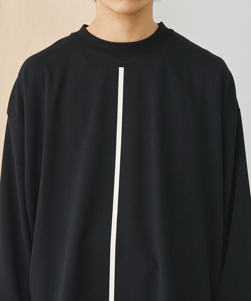 UNITED TOKYO（ユナイテッドトウキョウ）の「オーバーサイズラインプリントT（Tシャツ/カットソー・メンズ・オフホワイト/ブラック・FREE/0）」の15枚目の写真