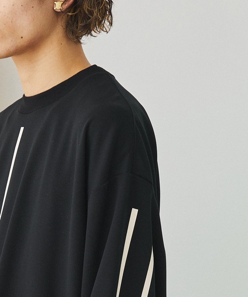 UNITED TOKYO（ユナイテッドトウキョウ）の「オーバーサイズラインプリントT（Tシャツ/カットソー・メンズ・オフホワイト/ブラック・FREE/0）」の17枚目の写真