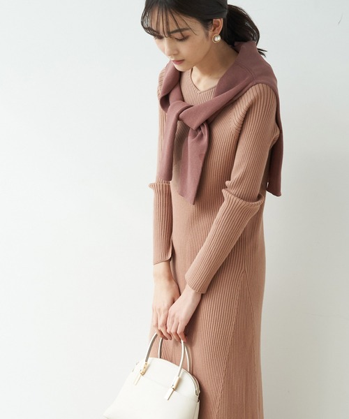 セール 2way オーガニックコットンマーメイドシルエットニットワンピース ワンピース Rope Picnic ロペピクニック のファッション通販 Zozotown