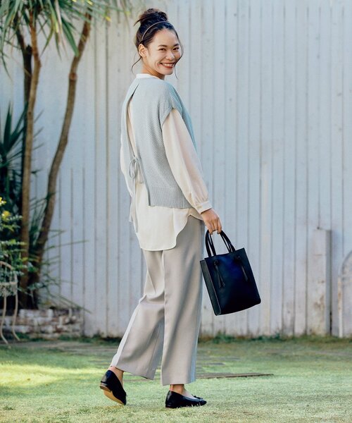 pink adobe(ピンクアドベ)の「◆【2WAY】ノットスクエアショルダー(ショルダーバッグ・レディース・アイボリー/シルバー/ブラック/ベージュ・00)」の10枚目の写真