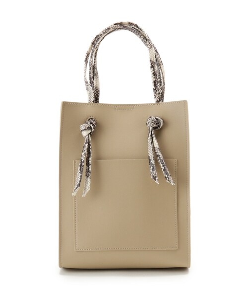 pink adobe(ピンクアドベ)の「◆【2WAY】ノットスクエアショルダー(ショルダーバッグ・レディース・アイボリー/シルバー/ブラック/ベージュ・00)」の11枚目の写真