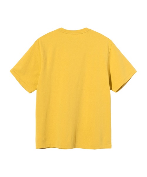 STUSSY メッシュアスレチックシャツ ブラック/イエロー USA製】90's old stussy ステューシー N°4 プリントロゴ