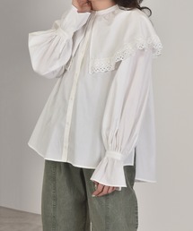 w closet | カットワークレースBIG衿ブラウス(シャツ/ブラウス)
