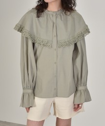 w closet | カットワークレースBIG衿ブラウス(シャツ/ブラウス)