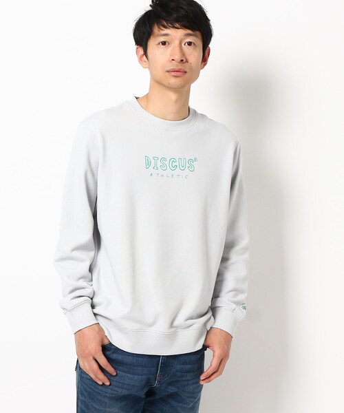 THE SHOP TK (ザ ショップ ティーケー )の「◆【DISCUS別注】スウェットプルオーバー(スウェット・メンズ・ライトグレー/チャコールグレー/イエロー系その他/ライトブルー・01/02/03/04)」の3枚目の写真