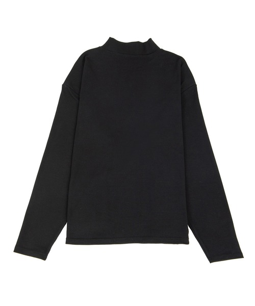 PUNYUS（プニュズ）の「ハイネックロングTシャツ（Tシャツ/カットソー・レディース・ホワイト/ブラック・1/2/3/4）」の3枚目の写真