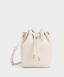 CHARLES & KEITH | キャンバス ドロウストリングバケツバッグ / Canvas Drawstring Bucket Bag(ショルダーバッグ)