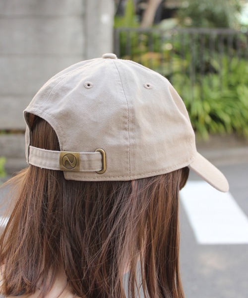 newhattan（ニューハッタン）の「【newhattan】 ニューハッタン コットン ツイル ローキャップ STONE WASHED TWILL CAP H1400（キャップ・メンズ・ホワイト/ブラック/ベージュ/オリーブ/コーラル/テラコッタ/オレンジ/レモンイエロー/アクア・FREE）」の20枚目の写真