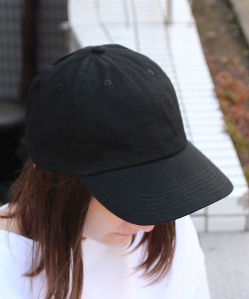 newhattan（ニューハッタン）の「【newhattan】 ニューハッタン コットン ツイル ローキャップ STONE WASHED TWILL CAP H1400（キャップ・メンズ・ホワイト/ブラック/ベージュ/オリーブ/コーラル/テラコッタ/オレンジ/レモンイエロー/アクア・FREE）」の19枚目の写真