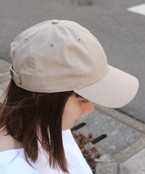 newhattan（ニューハッタン）の「【newhattan】 ニューハッタン コットン ツイル ローキャップ STONE WASHED TWILL CAP H1400（キャップ・メンズ・ホワイト/ブラック/ベージュ/オリーブ/コーラル/テラコッタ/オレンジ/レモンイエロー/アクア・FREE）」の22枚目の写真