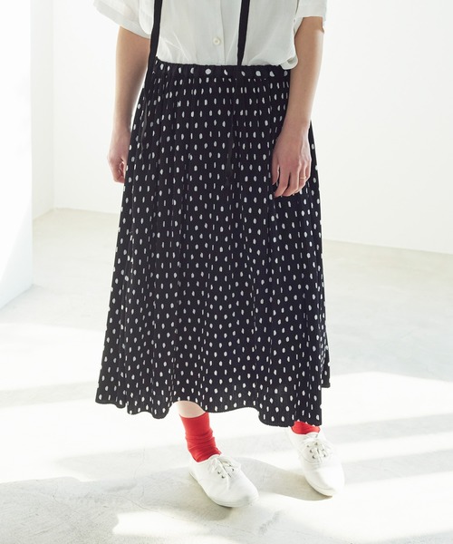 bulle de savon（ビュルデサボン）の「mizutamaプリーツスカート