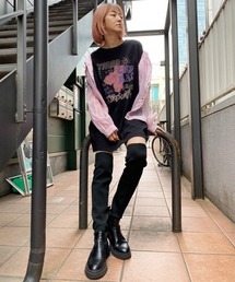 Candy Stripper | DROWSY RATS BIG Tシャツ(Tシャツ/カットソー)