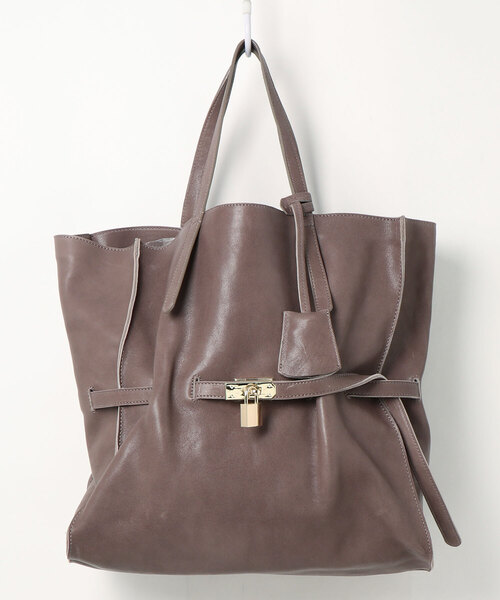 atneK（アトネック）の「【atneK】ロングベルトトート（トートバッグ・レディース・グレー/ブラウン・FREE）」の2枚目の写真