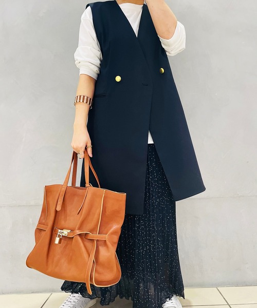 atneK（アトネック）の「【atneK】ロングベルトトート（トートバッグ・レディース・グレー/ブラウン・FREE）」の10枚目の写真