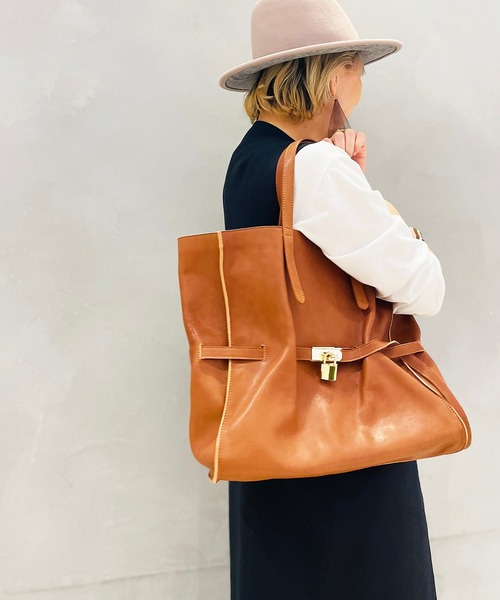 atneK（アトネック）の「【atneK】ロングベルトトート（トートバッグ・レディース・グレー/ブラウン・FREE）」の11枚目の写真