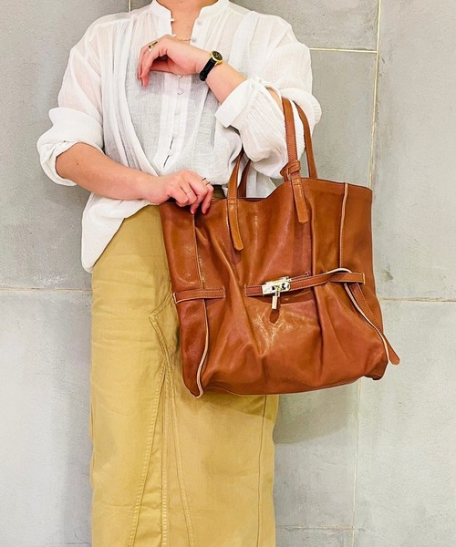 atneK（アトネック）の「【atneK】ロングベルトトート（トートバッグ・レディース・グレー/ブラウン・FREE）」の12枚目の写真