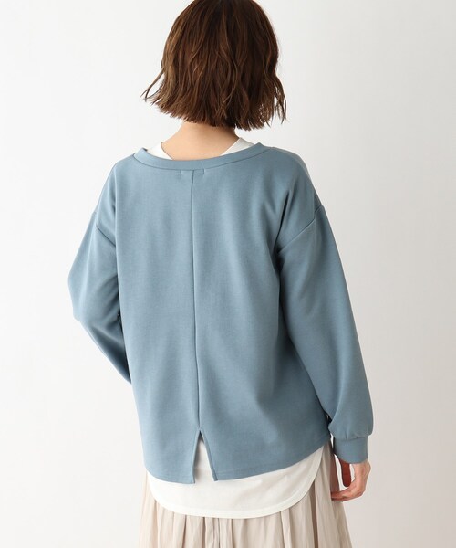 DRESKIP（ドレスキップ）の「◆【2点セット】深Vプルオーバー+ロゴTシャツ（その他トップス・レディース・グレー系その他/ライトブルー/ナチュラル・02/03/04）」の11枚目の写真