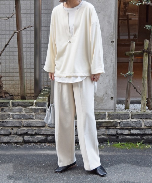 Marient(マリエント)の「カフタンPO(Tシャツ/カットソー・レディース・アイボリー/ベージュ/ブラック・FREE)」の6枚目の写真