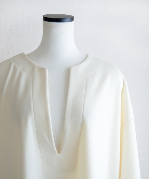 Marient(マリエント)の「カフタンPO(Tシャツ/カットソー・レディース・アイボリー/ベージュ/ブラック・FREE)」の8枚目の写真