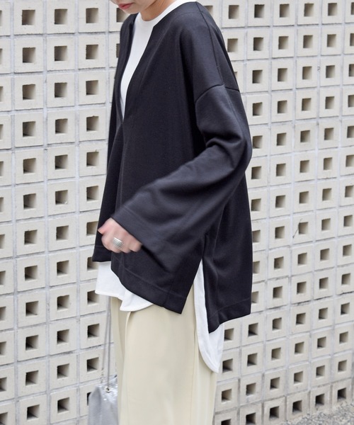 Marient(マリエント)の「カフタンPO(Tシャツ/カットソー・レディース・アイボリー/ベージュ/ブラック・FREE)」の9枚目の写真