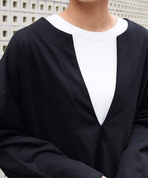 Marient(マリエント)の「カフタンPO(Tシャツ/カットソー・レディース・アイボリー/ベージュ/ブラック・FREE)」の12枚目の写真